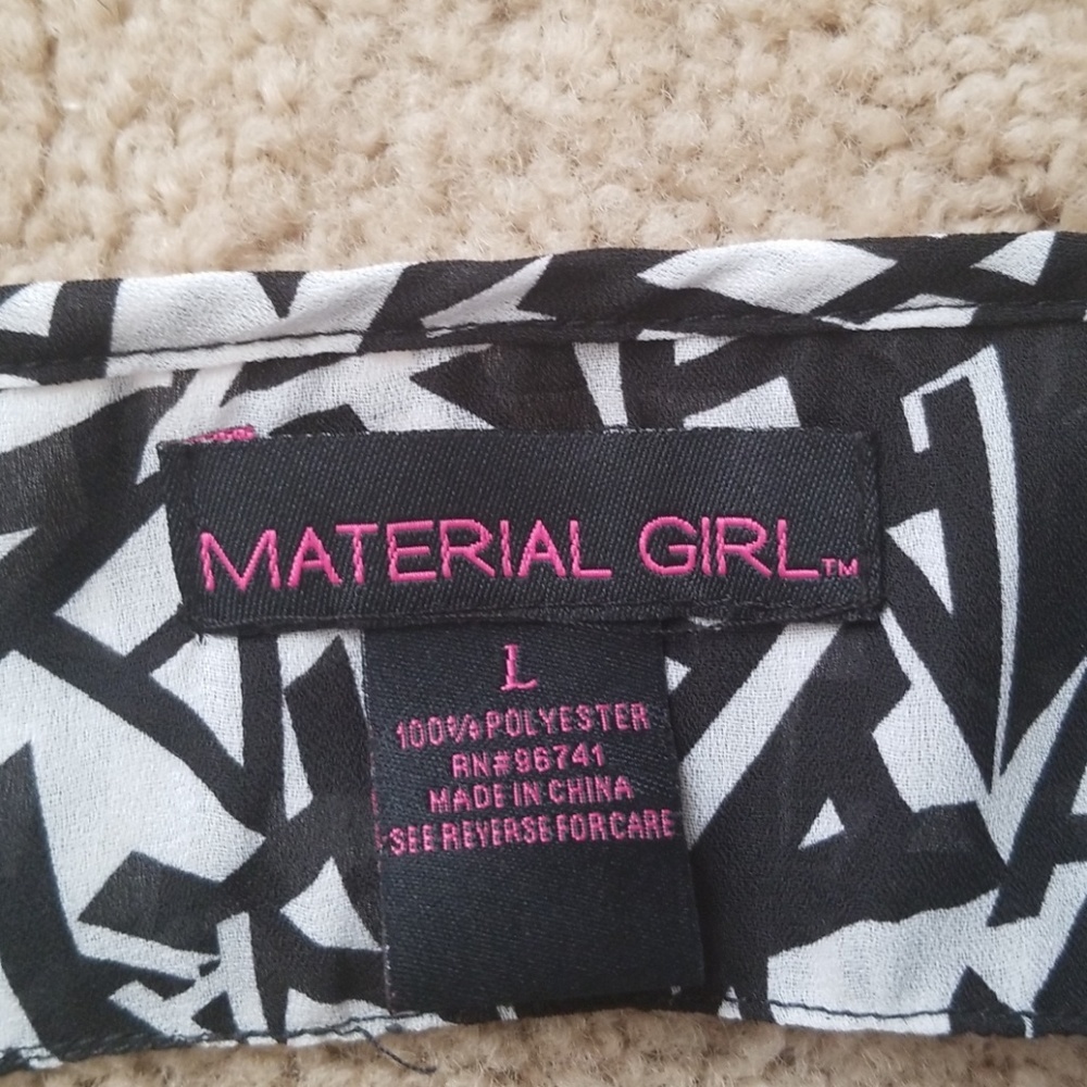 NWT Material Girl Tank Blouse Top - Picture 4 of 4